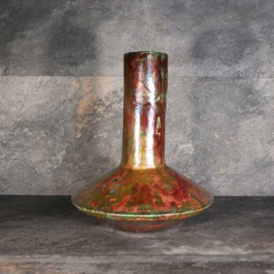 Vaso ceramica raku di design creativo in varie sfumature