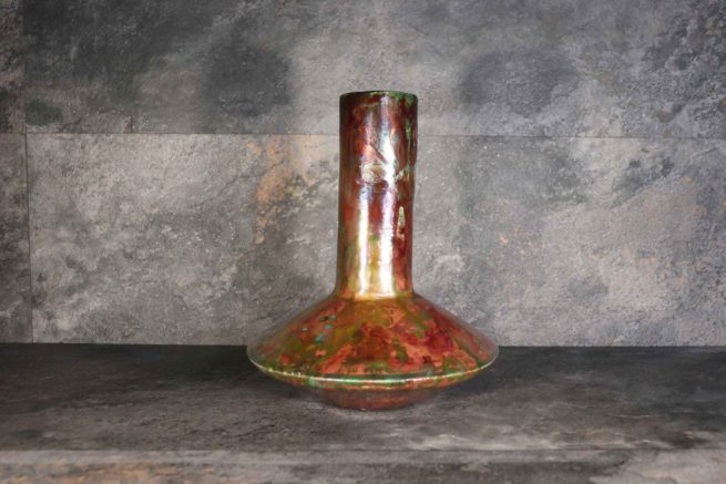 Vaso ceramica raku di design creativo in varie sfumature