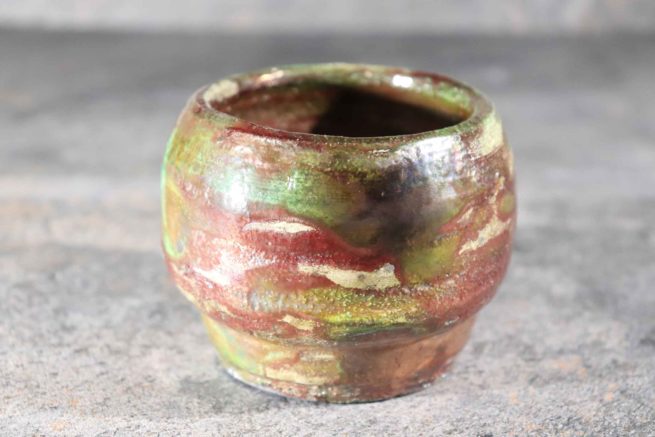 Vaso raku ceramica d'arte