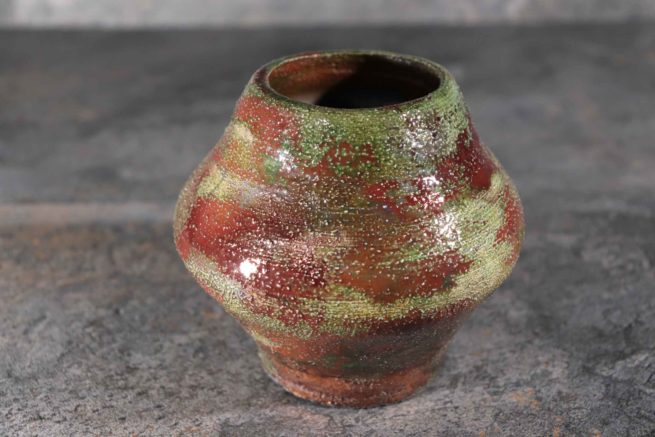 Vaso ceramica raku giapponese