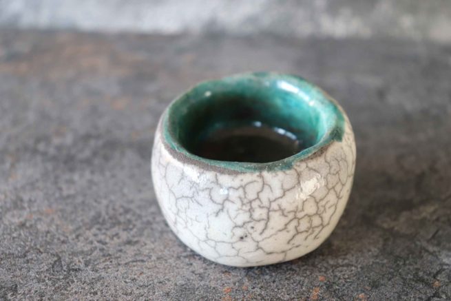 Piccoli portaoggetti raku ceramica d'arte