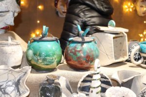 Vasi in Ceramica Raku al mercatino di Natale Asti 2021