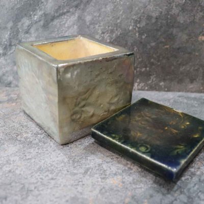 Cofanetto portagioie ceramica raku fatta a mano